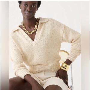J. Crew Sequin sweater-polo